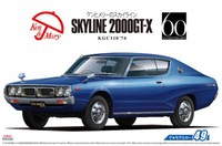 1974 Nissan Skyline Ht 2000GT-X KGC110 1:24 Model Kit Bausatz Aoshima 053508