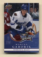 2008-09 Upper Deck Hockey All Star Game Marian Gaborik (Wild)