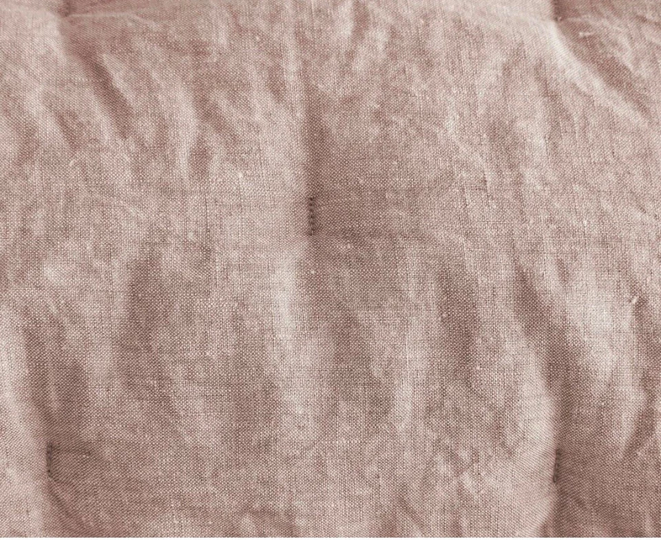 Nuevo con etiquetas Juego de 2 fundas Pottery Barn lino belga King color rosa ahumado Foto 2 de 4