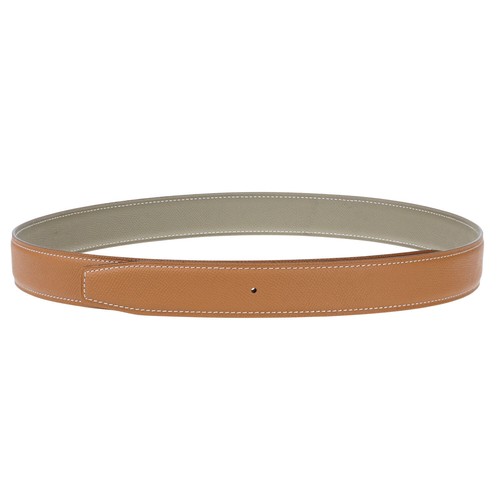 Reversible H Full Grain Leather Belt Buckleless Replacement Strip Gift 32mm Wide - Picture 12 of 36