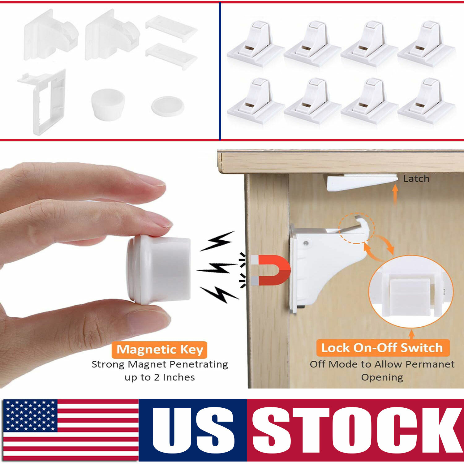 kitchen cupboard child locks magnetic