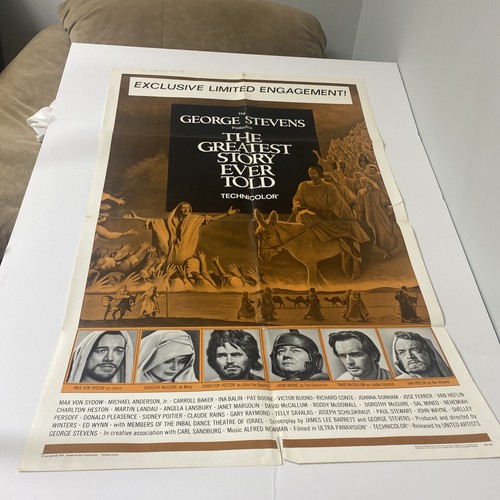 1965 THE GREATEST STORY EVER TOLD MOVIE POSTER - MAX VON SYDOW - MCGUIRE - P 516