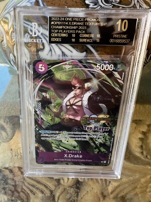 【英語版】ドレークCS2023 winnerワンピカ One Piece Card Game Championship 2023 Top Player X.Drake Black