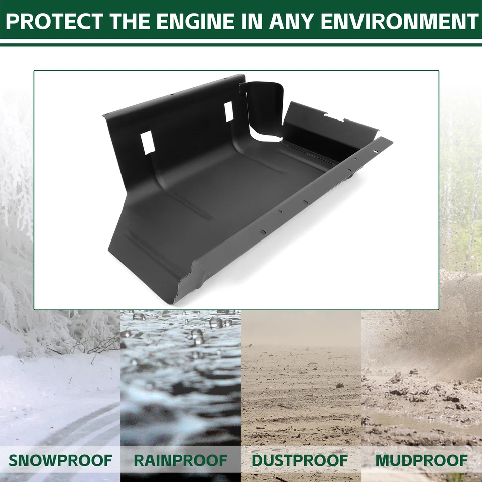 For 87-1995 Jeep Wrangler YJ with 15 or 20 Gallon Fuel Gas Tank Skid Plate Guard - Image 4 of 4