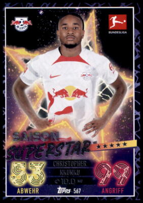 Match Attax EXTRA Bundesliga 2022/23 Nr 567 Christopher Nkunku Saison Superstar