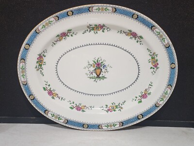 RARE LARGE Aynsley #4967 Fine Bone China England Oval Platter 17.5 