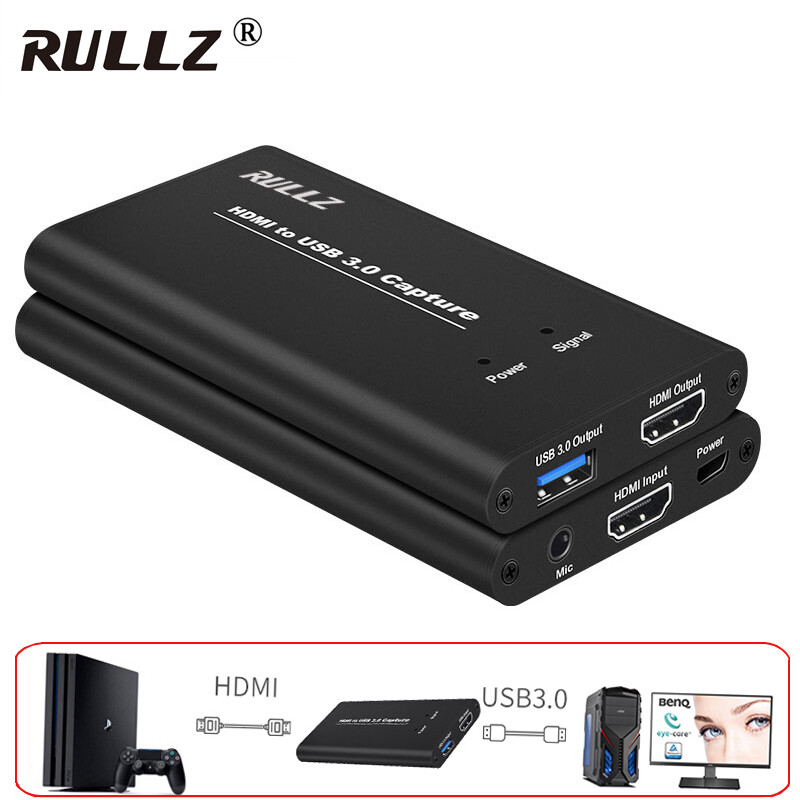 HDMI Video Capture Card USB 3.0 1080P HD Recorder Game Video PC Live Streaming