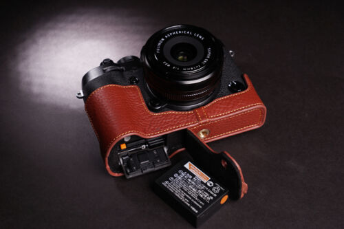 Funda de cuero genuino para media cámara para FUJIFILM XT3 XT2 X-T3 X-T2 - Imagen 3 de 59