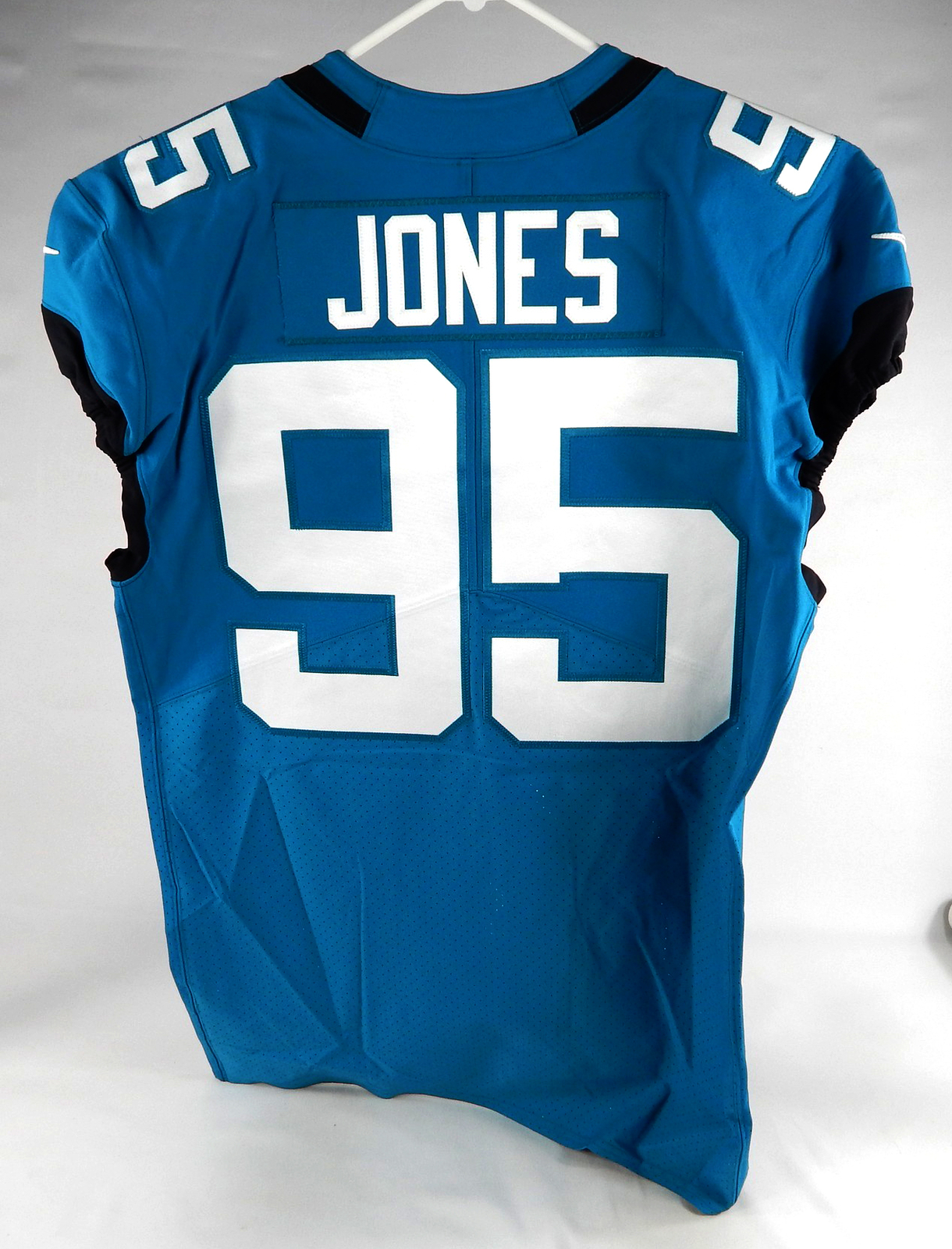 2019 Jacksonville Jaguars Abry Jones #95 Game Issued Blue Jersey 46 DP74336