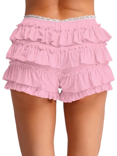 Damen Stufen Y2k Lolita Shorts High Rise Short Hot Pants Unterhose Minipants - Bild 12 von 21