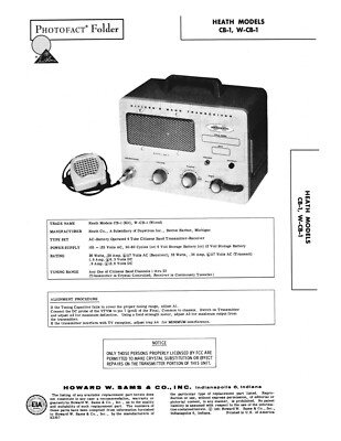 Assembly Manual-Anleitung für Heathkit CB-1 