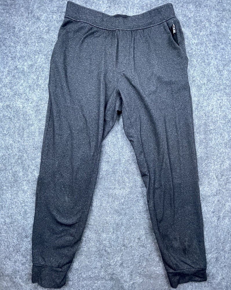 Public Rec Mens 32 Dark Grey Joggers with Inner Pockets for Gym Lounge Workout Athleisure