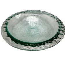 Fire And Light Recycled Glass Seagrass Green Bowl 11 Inch Humbolt California Vtg