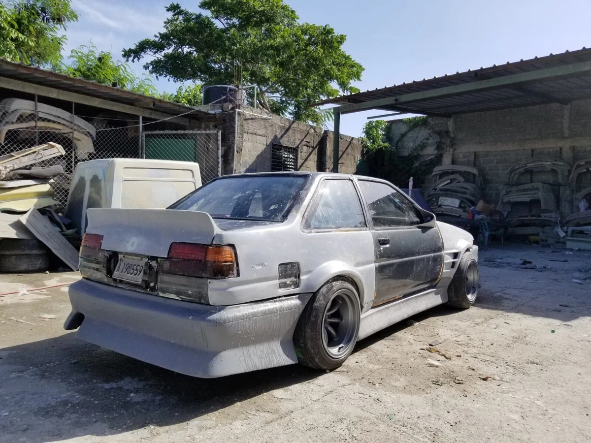 AE86 Trueno SR5 Rear Overfenders 50mm wide wide body Style FRP JDM