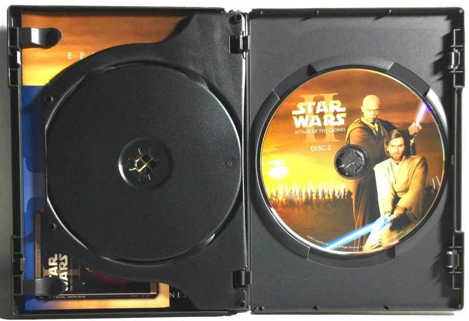 Star Wars: Attack of the Clones (2-Disc DVD, 2002, Widescreen) Like New !  - image 4 of 4