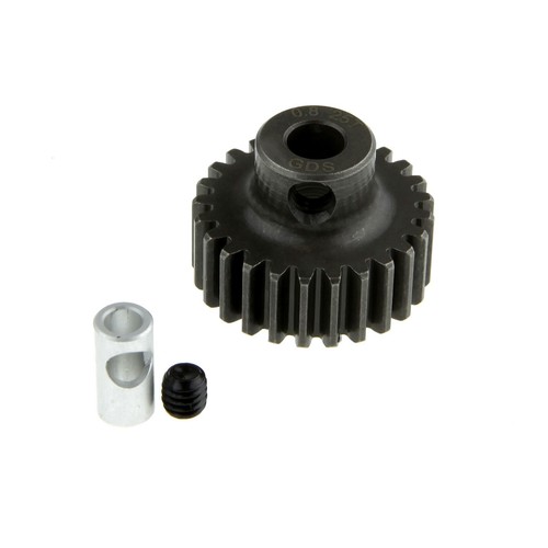 GDS Racing M0.8 25T Steel Pinion Gear for 1/8"(3.175mm) and 5mm Shaft - 第 1/2 張圖片