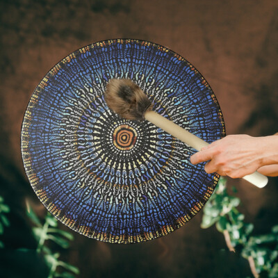 New Shaman Drum With Drum Stick Vegetarian Shaman Fire Drum Home Ornament