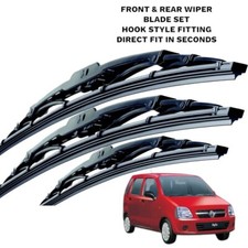 VAUXHALL AGILA WIPER BLADES SET FRONT AND REAR FITS  2000 - 2008