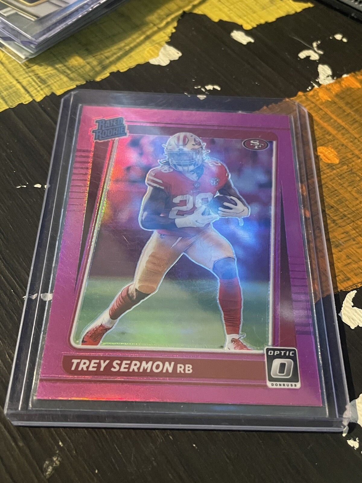 2021 Donruss Optic TREY SERMON Rated Rookie RC PINK Prizm #224 49ers Colts