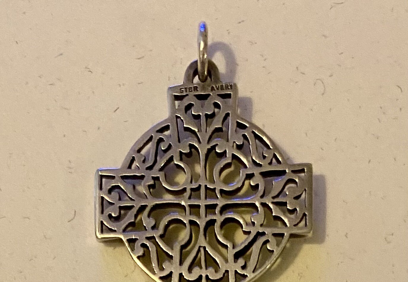 Retired James Avery Openwork Celtic Cross Pendant - image 3