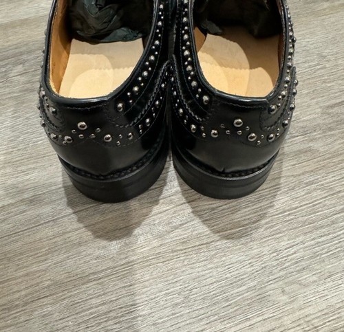 Church’s Burwood Nieten Schwarz Leder Nieten Oxford-Schuhe Damengröße 6 EU 36 - Bild 5 von 16