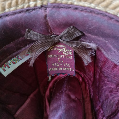 Vintage MCGREGOR Beige Corduroy Fedora Hat Size 7 1/4 - 7 3/8 - Picture 6 of 9