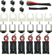 Eudax 6 Set Small Dc Motor Mini Electric Hobby Motors 1.5V-3V 24000Rpm With 2X1.