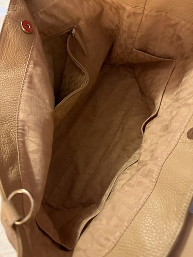 Authentic Vintage FURLA lt. tan Leather, lined tote bag. Outstanding condition. - Picture 8 of 12