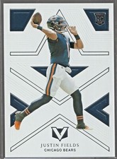 Justin Fields 2021 Panini Chronicles Football Vertex Rookie RC SSP #V-7 Bears