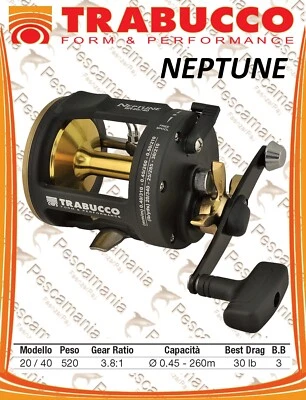 TRABUCCO S.R.L. Mulinello Traina Trabucco NEPTUNE SR 20-40 LBS
