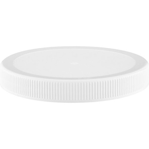 110mm Food Grade Safe Plastic (PP) White Ribbed Canning Lids Fermenting Wide Mou - Picture 2 of 3