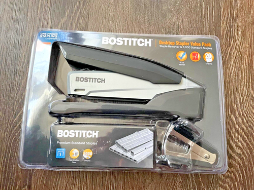 Bostitch Desktop Stapler Value Pack with Staples and Stapler Remover