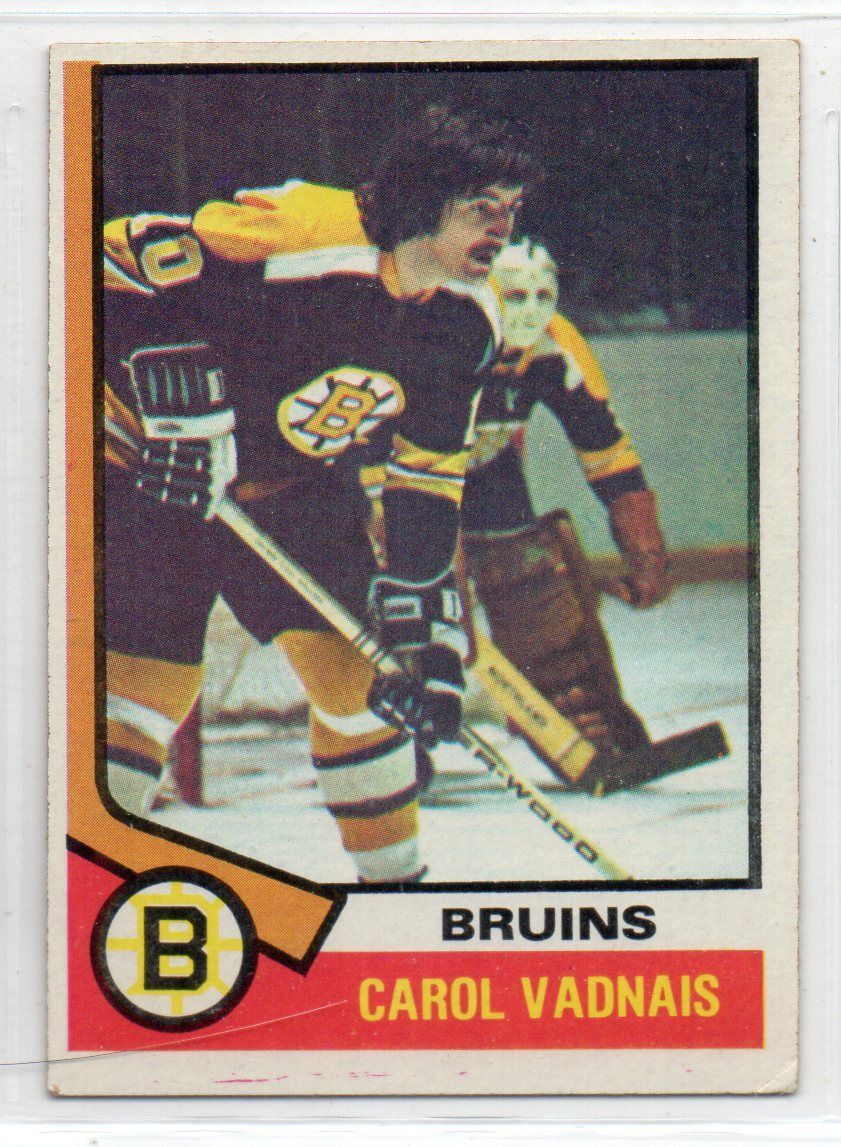 Carol Vadnais 1974-75 Topps #165 Bruins EX {0124
