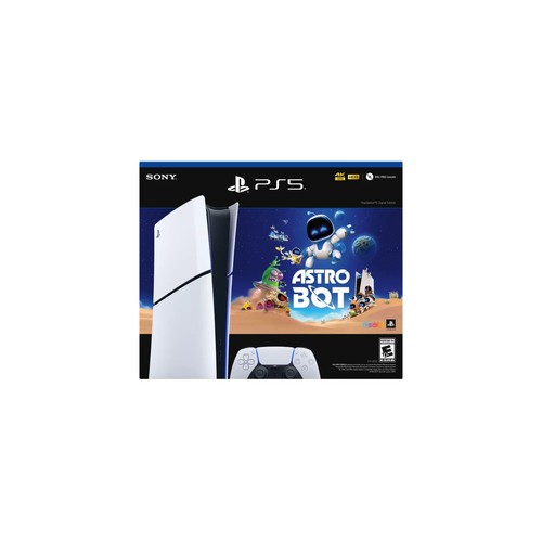 PlayStation 5 Digital Console Slim- Astro Bot Bundle- White- 1tb- FREE SHIPPING - Picture 2 of 4