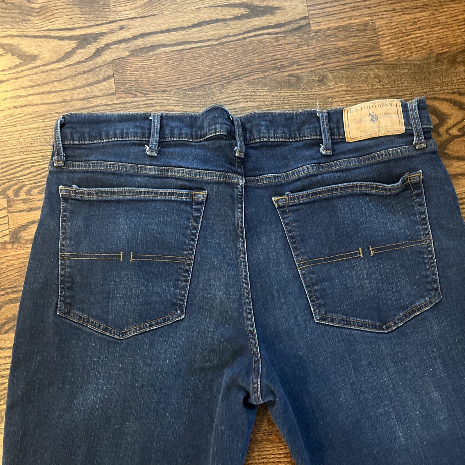 U.S. Polo Assn. Denim Co. Activate/Stretch Mens Jeans Embroidered Blue 38x30 - View 10