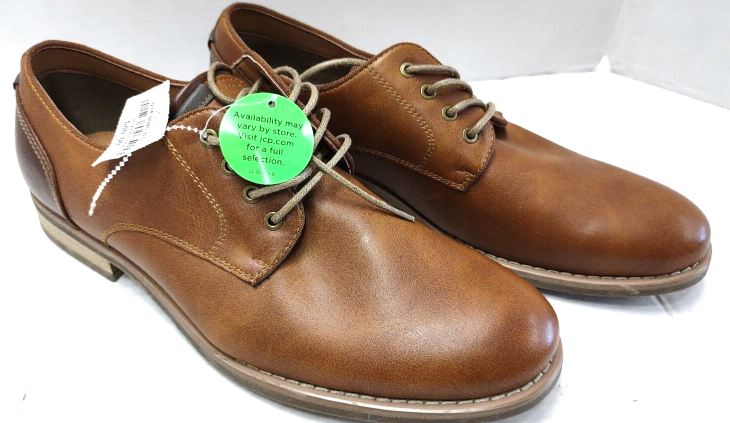 SAOLA Scarpe eleganti Oxford J. Ferrar da uomo JF Kent stringate punta piatta marrone chiaro taglia US 7 5 M NUOVE