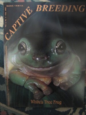 Captive Breeding Magazine Vol 2 # 1 Oct 1993.  Brand new