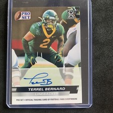 2022 Leaf Pro Set Draft Terrel Bernard #PSA-TB2 Auto Baylor Bears Buffalo Bills