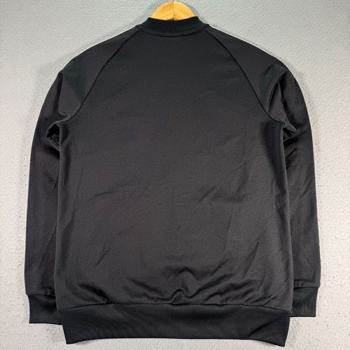 Adidas Track Jacket Youth XL Black Full Zip Classic Retro Comfort Sportswear - Picture 2 of 12