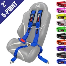 50 Caliber Racing Harness 5-Point Harness quick release 2" nylon belts 9 Colors
