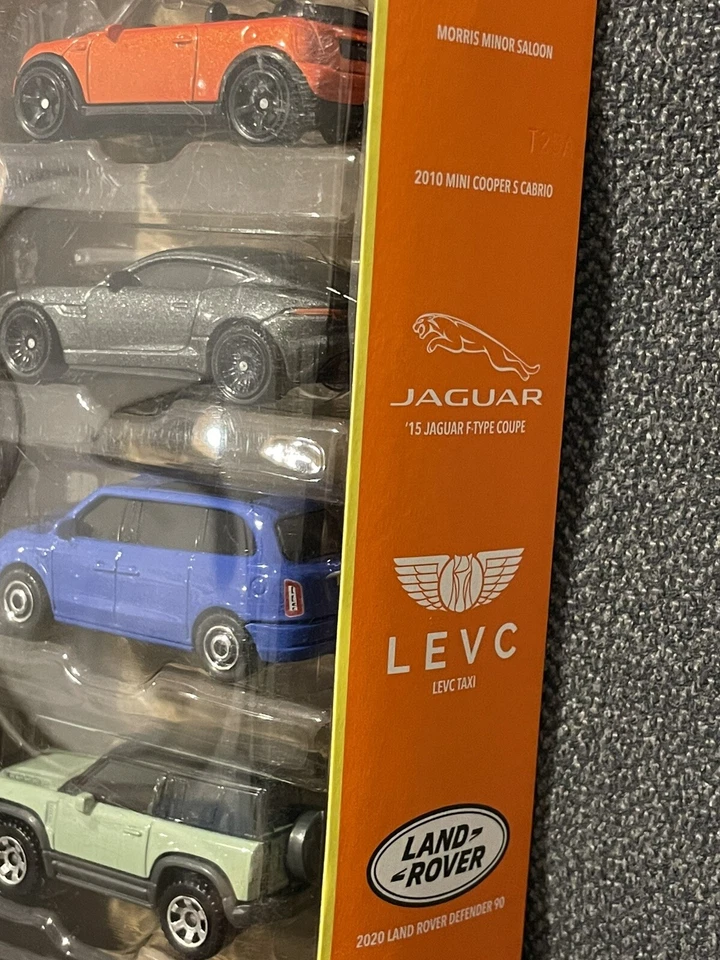 Lot Matchbox Pack 5 MBX British Roadways Modellino Mini Defender Jaguar - Immagine 4 di 4