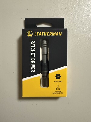 BRAND NEW IN BOX Leatherman Ratchet Driver 1/4 Hex Bit Model 931030 (IN HAND) ️