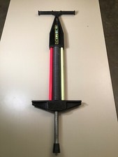 Vintage Kid Starts Pogo Roo Pogo Stick Jumping Stick Yellow and Red 38 1/2"