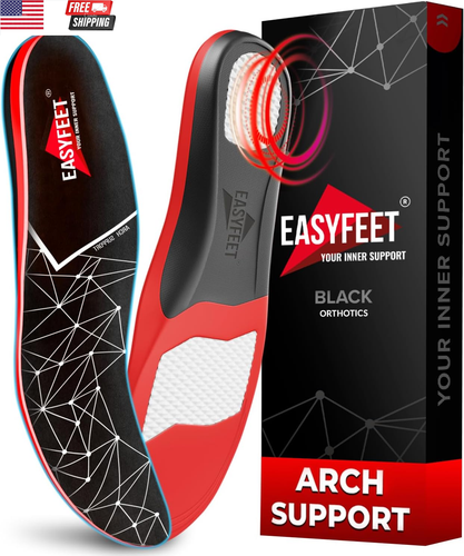 Premium Anti-Fatigue Shoe High Arch Support Insoles Men Women - Plantar Fasciiti