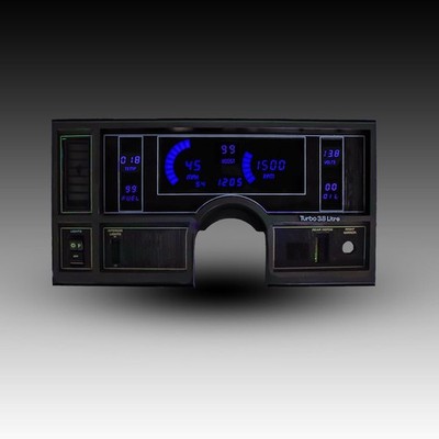 Intellitronix Blue LED Digital Gauge Cluster Set For 84-87 Buick Regal