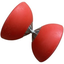 Sidewinder Diabolo Only Red Silver Circus 4.25  