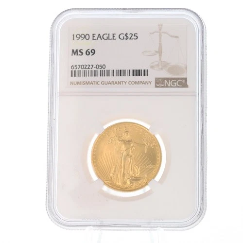 1990 American Gold Eagle 1/2 oz — photo from the most recent tracked eBay sale
