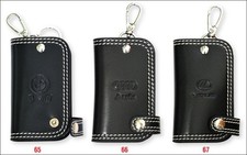 KEYCHAIN GENUINE ring gift LEATHER Car Key Home Key chain Holder Wallet CA65
