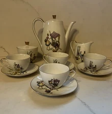 Vintage Winterling Bavaria Germany Serenade Porcelain Coffee/Tea Set 13 Piece
