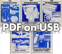 1979 Ford Lincoln Werkstatthandbuch Set USB Mark V Continental Mercury Reparatur